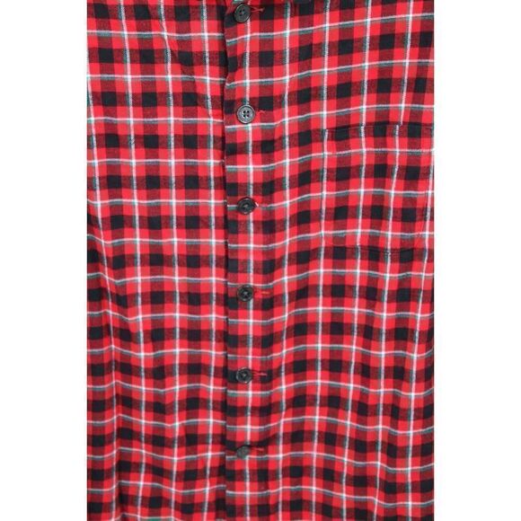 LAND'S END PAJAMAS RED PLAID TOP LARGE 42-44 PANTS L 36-38 - Picture 8 of 11